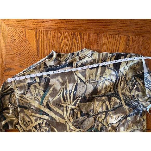Vintage 90s SASQUATCH Real Tree Waterfowl Camo Long Sleeve Henley Tee SZ XL USA - Picture 11 of 12
